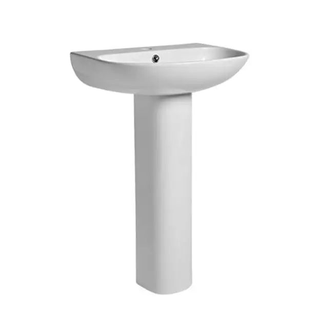 2PC Basin & Pedestal White